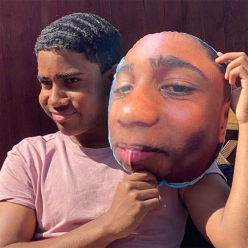 Personalised Miss Me Too Much Mush Cush Cushion