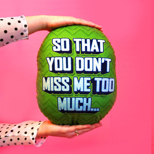 Personalised Miss Me Too Much Mush Cush Cushion