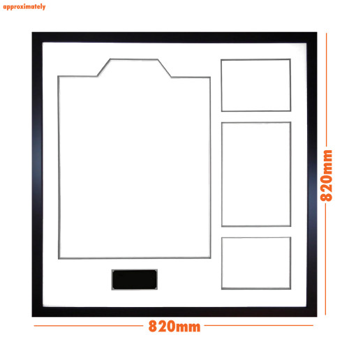 Pele Back Signed Shirt Elite - Framed