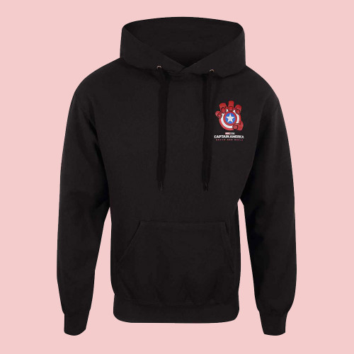 Captain American Brave New Crushed Shield Hoodie
