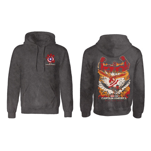 Captain American Brave New Crushed Shield Hoodie