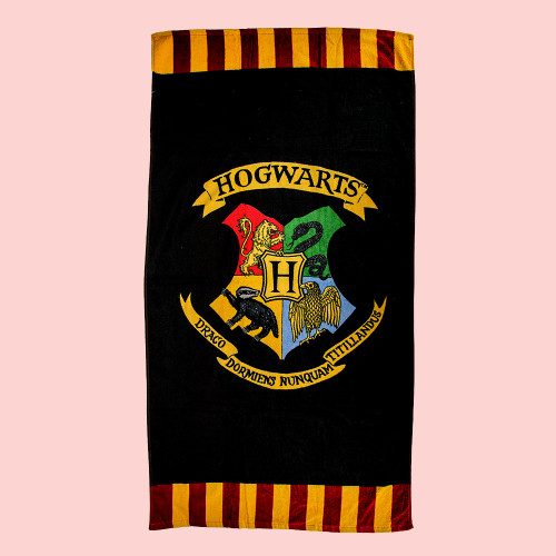 Harry Potter Hogwarts Crest Bath Towel