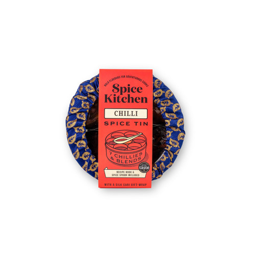 Chilli Spice Blend & Silk Wrap Gift Tin Set