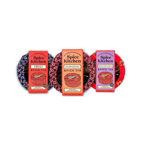 Chilli Spice Blend & Silk Wrap Gift Tin Set