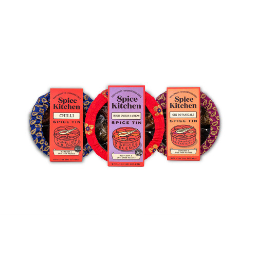 Chilli Spice Blend & Silk Wrap Gift Tin Set