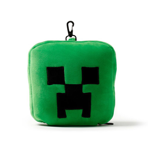 Minecraft Creeper Shaped Travel Pillow and Eye Mask
