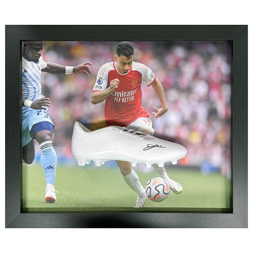 Gabriel Martinelli Signed Boot - Framed
