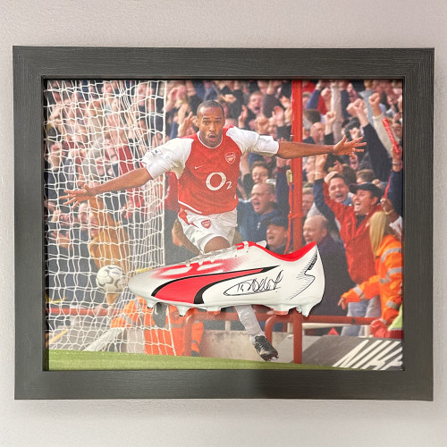 Thierry Henry Signed Boot - Framed