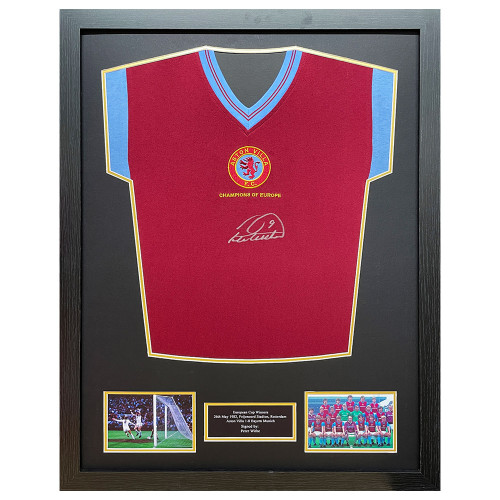Peter Withe Signed Aston Villa Shirt - Framed