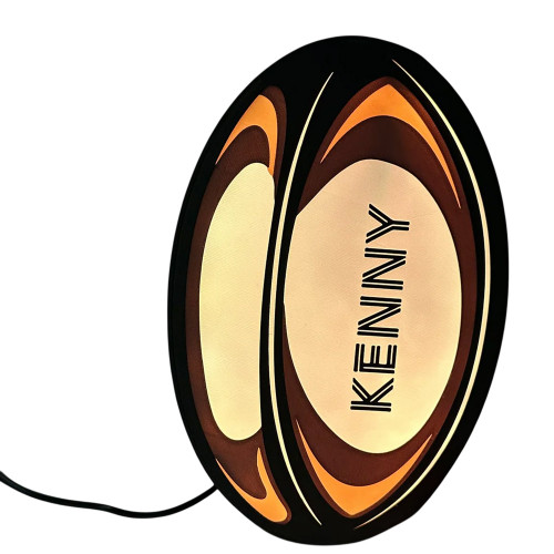 Personalised Rugby LED Lightbox