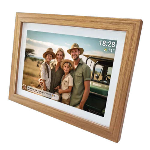 Denver Frameo Social Photo Frame 10.1" Wood