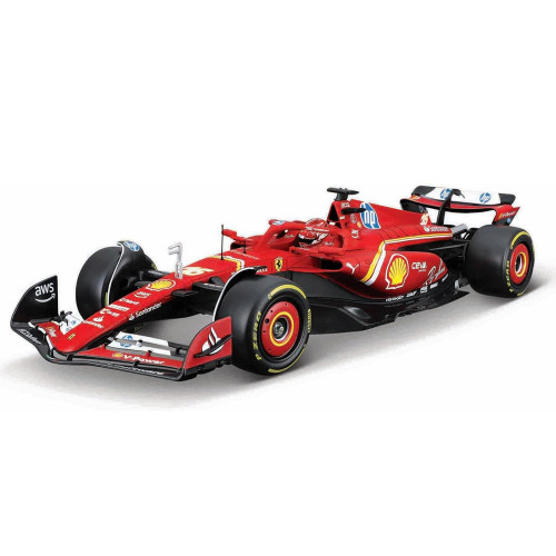 Bburago F1 Ferrari SF-24 2024 Leclerc 1:24 Scale Set