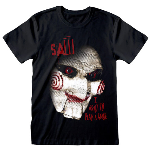 Saw Close Up Black T-Shirt