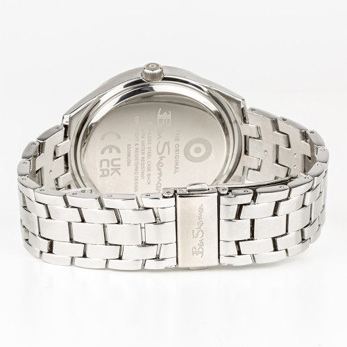 Ben Sherman Silver Strap Navy Sunray Dial Watch
