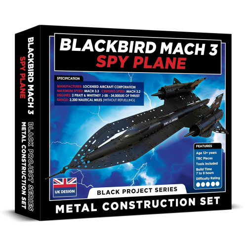 Blackbird Mach 3 Spy Plane Metal Set