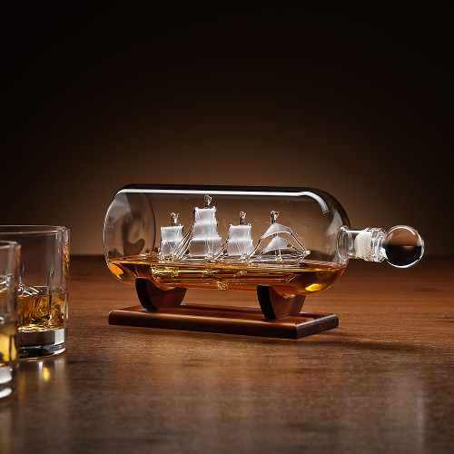 Connoisseur Creations Ship in a Bottle Decanter