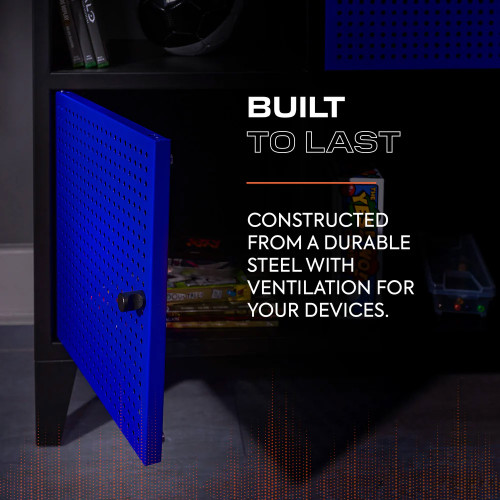 XR Mesh-Tek Wide 6 Cube Storage Unit Blue and Black