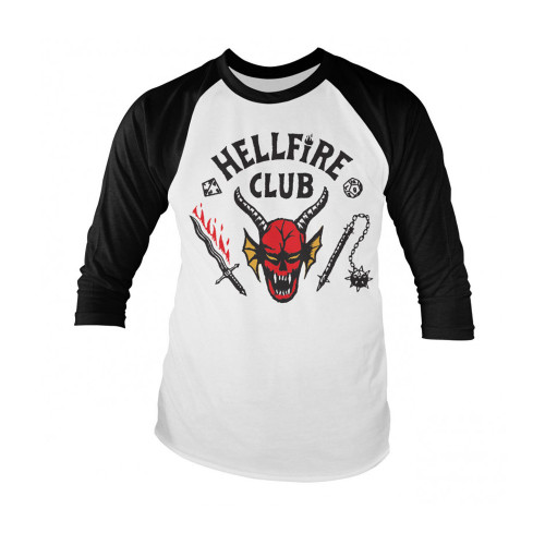 Stranger Things Hellfire Club Raglan Baseball Shirt
