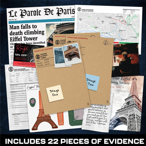 Murder Mystery Cases: Murder At The Eiffel Tower