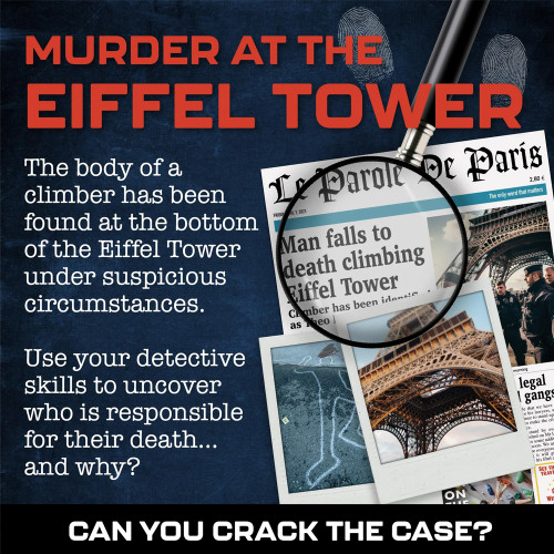 Murder Mystery Cases: Murder At The Eiffel Tower