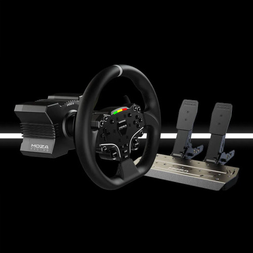 Moza R5 Racing Wheel And Pedals Bundle