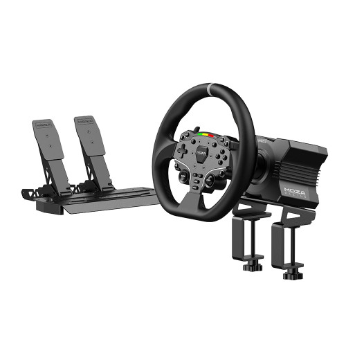 Moza R5 Racing Wheel And Pedals Bundle