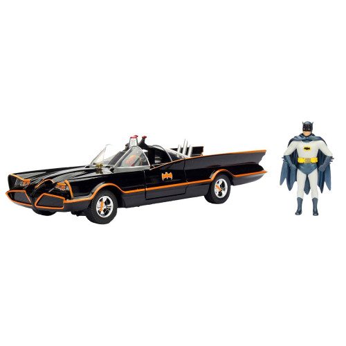 Batman 1966 Classic Batmobile with Batman 1:24 Model