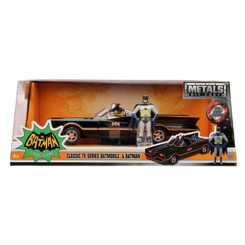 Batman 1966 Classic Batmobile with Batman 1:24 Model