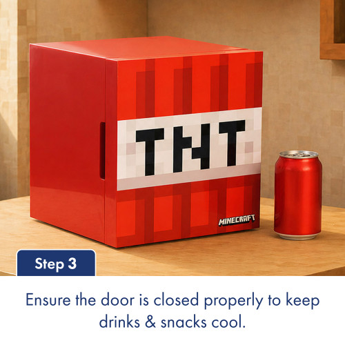 Minecraft TNT Thermoelectric Mini Fridge