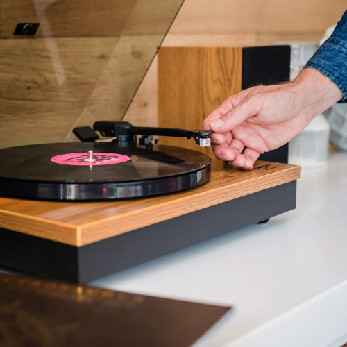 Lenco LS-300 Turntable with Hi Fi Speakers Wood