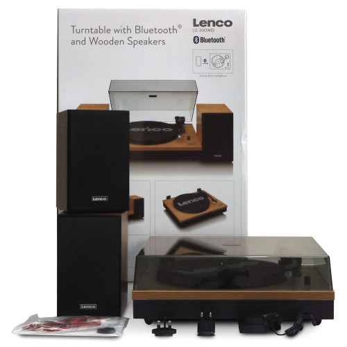 Lenco LS-300 Turntable with Hi Fi Speakers Wood
