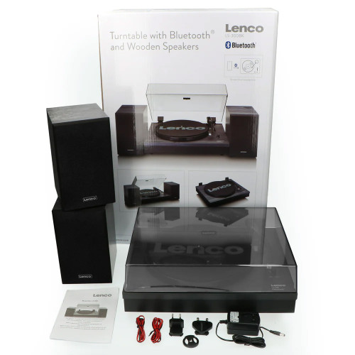 Lenco LS-300 Turntable with Hi Fi Speakers Black