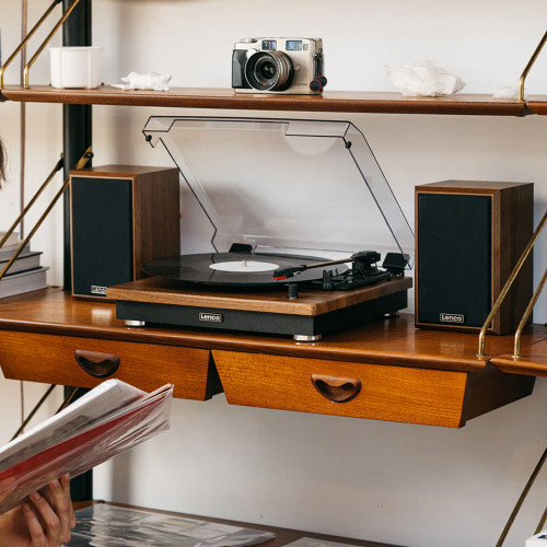 Lenco LS-100 Turntable with Hi Fi Speakers