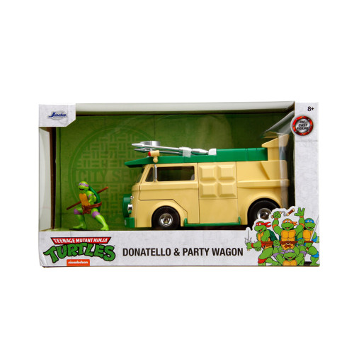 Teenage Mutant Ninja Turtles Party Wagon with Figure 1:24 Model