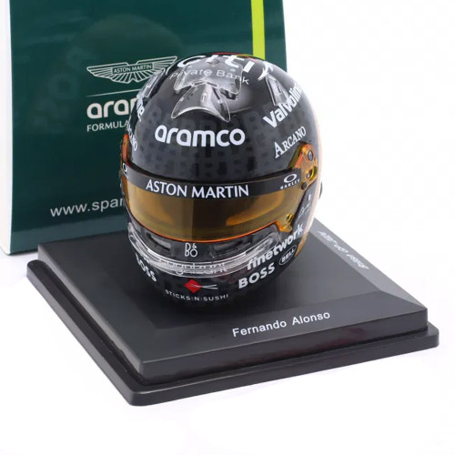 F1 Fernando Alonso Aston Martin 2024 Silverstone 1:5 Scale Helmet
