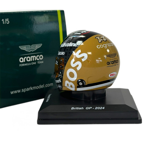 F1 Fernando Alonso Aston Martin 2024 Silverstone 1:5 Scale Helmet