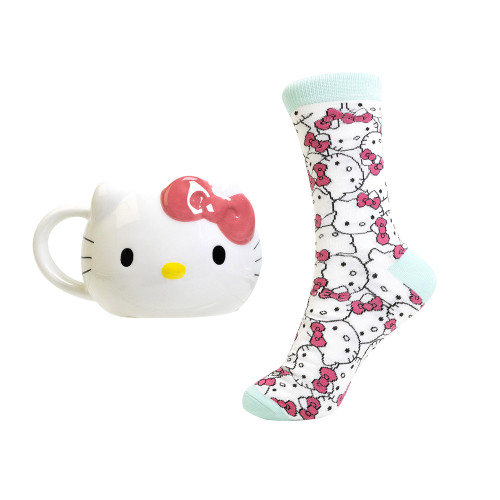 Sanrio Hello Kitty 3D Mug & Sock Set