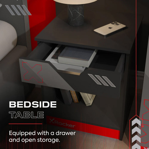 XR Octane 3 Piece Bedroom Furniture Set Red