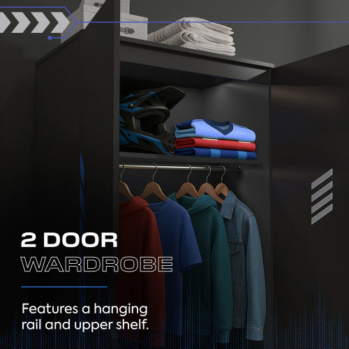 XR Octane 3 Piece Bedroom Furniture Set Blue