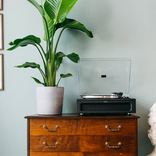 Lenco LS-430 Black Turntable with Speakers