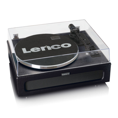 Lenco LS-430 Black Turntable with Speakers