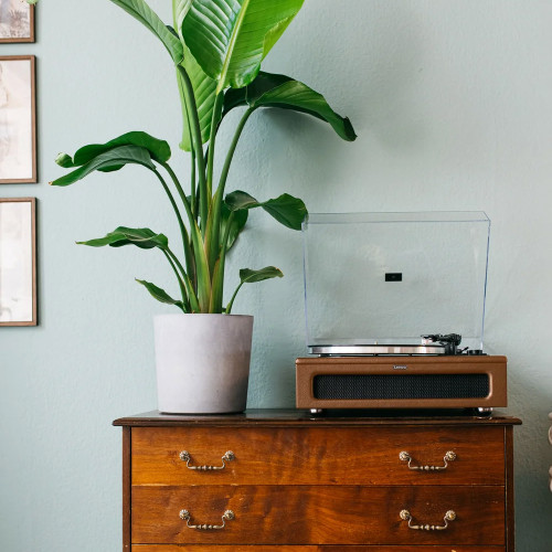 Lenco LS-430 Brown Turntable with Speakers