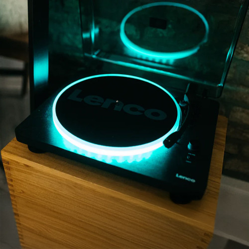 Lenco LS-50 LED Turntable with Speakers
