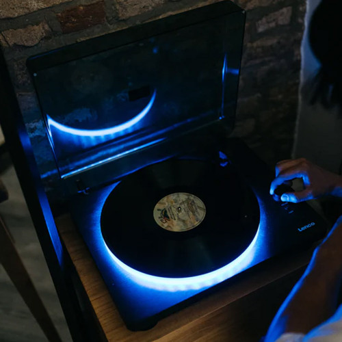 Lenco LS-50 LED Turntable with Speakers