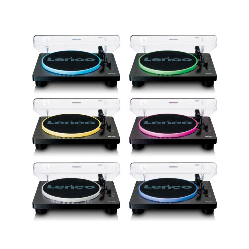 Lenco LS-50 LED Turntable with Speakers