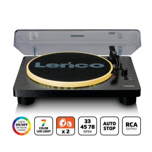 Lenco LS-50 LED Turntable with Speakers