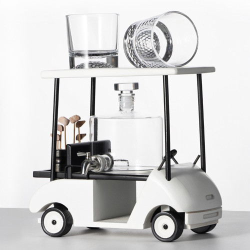 Golf Cart Whiskey Decanter Set