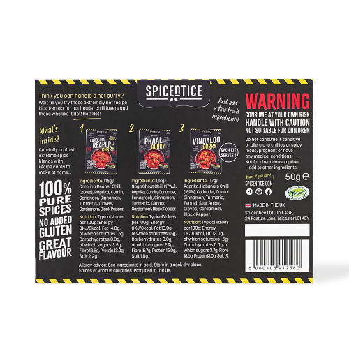 World's Hottest Curries Collection Spice Set