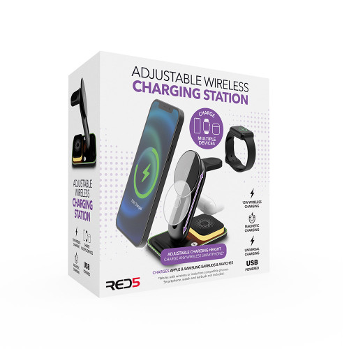 RED5 3-in-1 Charging Station with Night Light