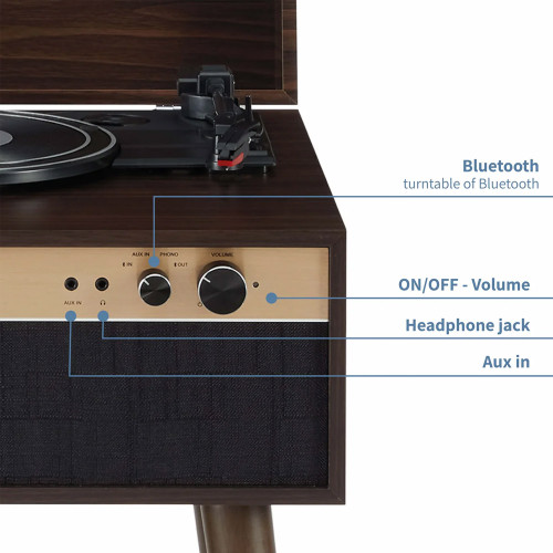 Crosley Jasper Turntable Walnut